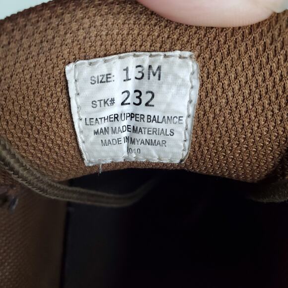 Justin Boots Cappie Chukka Men’s 13M Work Shoes 232 Brown Leather Lace Up